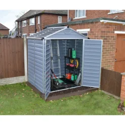 Canopia Skylight Casetta Da Giardino in Policarbonato 154X185X217 cm Grigio