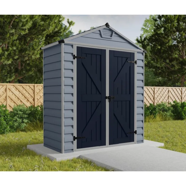 Canopia Skylight Casetta Da Giardino in Policarbonato 90X185X217 cm Grigio Deco