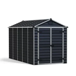 Canopia Skylight Casetta Da Giardino in Policarbonato 378X185X217 cm Grigio Scuro