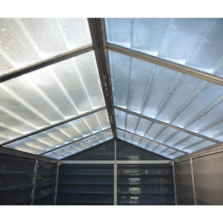 Canopia Skylight Casetta Da Giardino in Policarbonato 90X185X217 cm Grigio