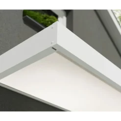 Canopia Sophia Pensilina Da Esterno 215X95 cm - Struttura Bianca Pannelli Opal Bianco