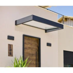 Canopia Sophia Pensilina Da Esterno 160X95 cm - Struttura Grigia Pannello Trasparente