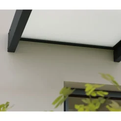 Canopia Sophia XL Pensilina Da Esterno 750X140 cm - Struttura Grigia Pannelli Opal Bianco