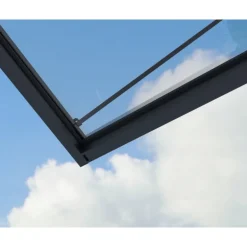 Canopia Sophia XL Pensilina Da Esterno 660X140X67 cm - Struttura Grigia Pannello Trasparente