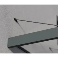 Canopia Sophia XL Pensilina Da Esterno 845X140X67 cm - Struttura Grigia Pannello Trasparente