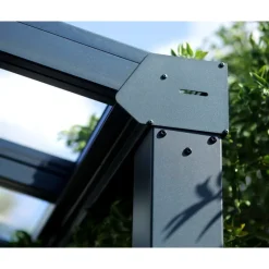 Canopia Stockholm Pergola Addossata in Alluminio di Premium 3.4X7.3 m Trasparente