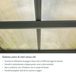 Canopia Vitoria Carport in Alluminio 3 X 5 m