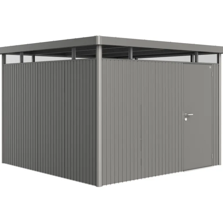 Casetta da Giardino in Metallo HIGHLINE 6 con Porta a Due Battenti Biohort