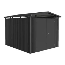 Casetta da Giardino in Metallo PANORAMA 5 con Porta a Due Battenti Biohort