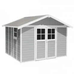 Casetta da Giardino in Resina DECO 11 LIGHT GREY Grosfillex