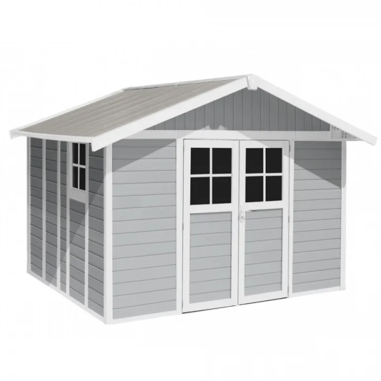 Casetta da Giardino in Resina DECO 11 LIGHT GREY Grosfillex