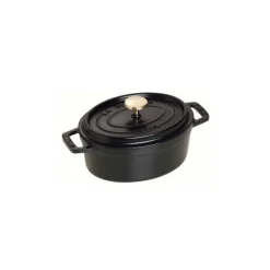 Cocotte Ovale 27 cm Nera in Ghisa
