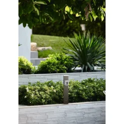 Colonnina per Presa Elettrica da Giardino Aquapoint Electropoint Ground Grigio Tortora