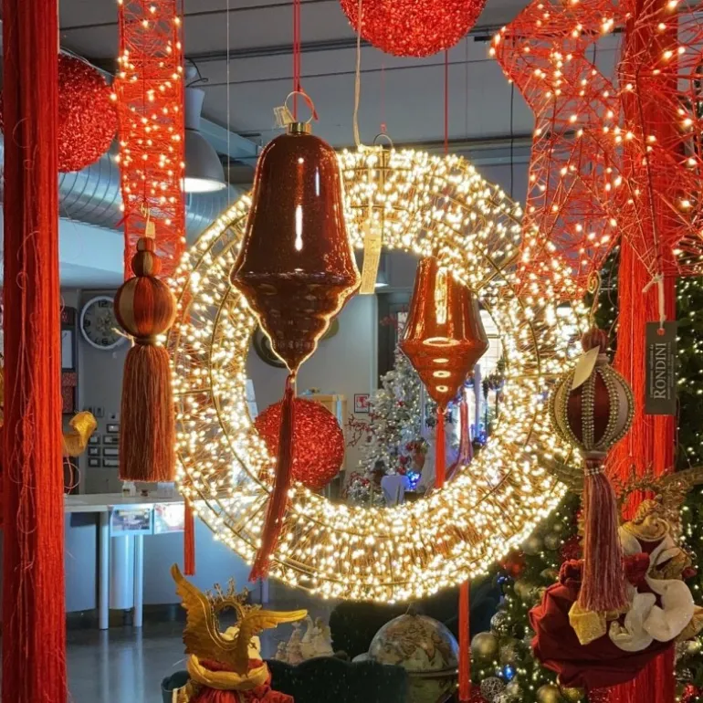 Corona 3D Marrone Ø 110cm HDM 15000 MicroLED BIANCO CALDO e BIANCO FREDDO