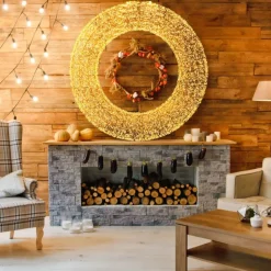 Corona 3D Marrone Ø 110cm HDM 15000 MicroLED BIANCO CALDO e BIANCO FREDDO