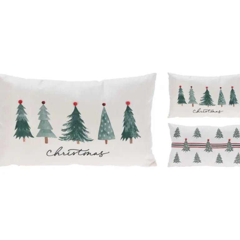 Cuscino Decoravito Alberi Natale 30x50 Cm. Pezzo Singolo