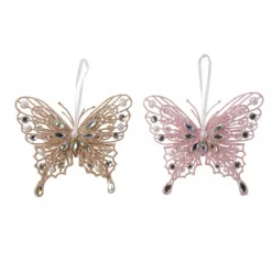 Farfalla in plastica 13 cm. Pezzo Singolo