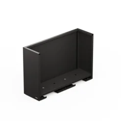 Fioriera Alta Herstera DECO PLANTER DIVIDER 40 in Metallo colore Nero e Legno 100x40x80 cm