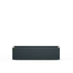 Fioriera Bassa Herstera PLANTER XIC 100 in Metallo colore Antracite 100x40x25cm