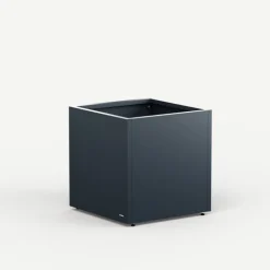 Fioriera Cubo Herstera PLANTER CUBE 60 in Metallo colore Antracite 60x60x60 cm