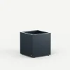 Fioriera Cubo Herstera PLANTER CUBE 50 in Metallo colore Antracite 50x50x50 cm