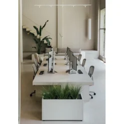 Fioriera Herstera PLANTER 50 in Metallo colore Bianco 100x50x50cm