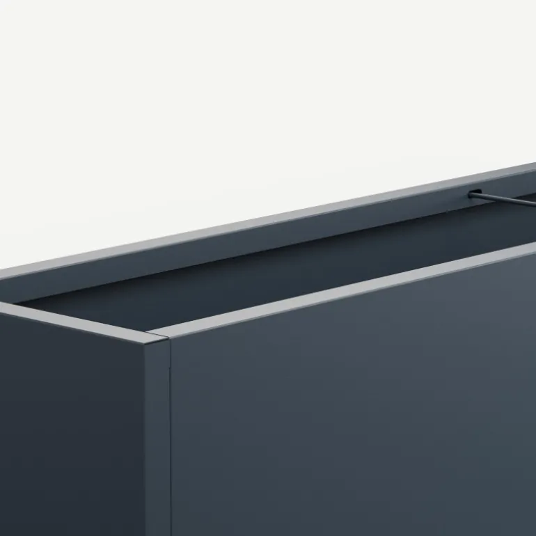 Fioriera Herstera PLANTER 30 in Metallo colore Antracite 150x30x50 cm