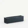 Fioriera Herstera PLANTER BALCONY in Metallo colore Antracite 100x25x25 cm