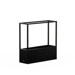 Fioriera Hestera PLANTER HUB in Metallo colore Antracite 80x25x78