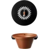 Fontana da Giardino Aquapoint a Parete Wall Fountain Daisy Terracotta