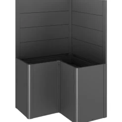 Frangivista per Aiuola Rialzata a L in Metallo Biohort