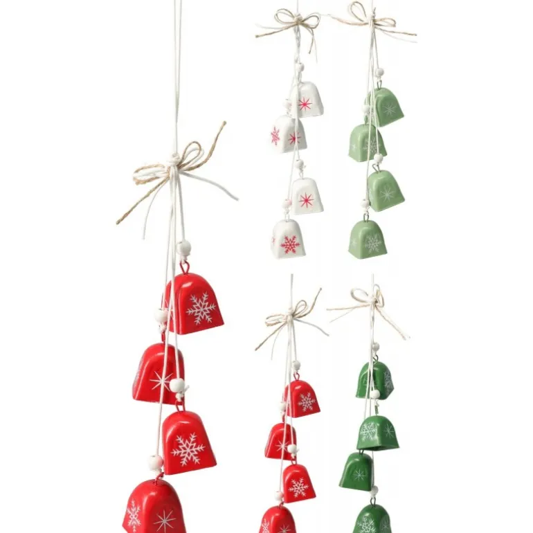 Ghirlanda Campanelle Quadrate 38 cm. Pezzo Singolo