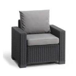 Keter 2 Poltrone Con Braccioli CALIFORNIA Grafite