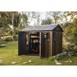 Keter Casetta da Giardino in Resina SIGNATURE APEX 975 NOCE - Doppia scelta di montaggio