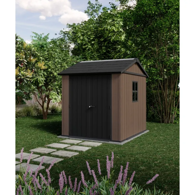 Keter Casetta da Giardino in Resina NEWTON PLUS 757 - Doppia Scelta di Montaggio