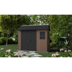 Keter Casetta da Giardino in Resina NEWTON PLUS 759 - Doppia Scelta di Montaggio