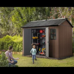 Keter Casetta da Giardino in Resina NEWTON PLUS 759 - Doppia Scelta di Montaggio