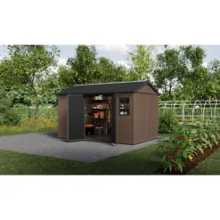 Keter Casetta da Giardino in Resina NEWTON PLUS 7513 - Doppia Scelta di Montaggio