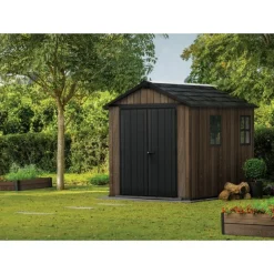 Keter Casetta da Giardino in Resina SIGNATURE APEX 759 NOCE - Doppia scelta di montaggio