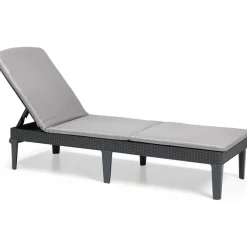 Keter Lettino sdraio con cuscino JAIPUR grafite
