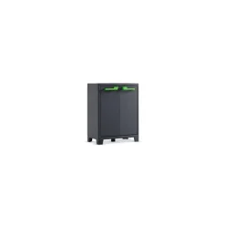 Keter Moby Basso Xl - Armadio Impermeabile Cert. Ipx3 - Doppio Colore Della Maniglia (Verde o Grigio) - ISTA 6 - 80X44X100H