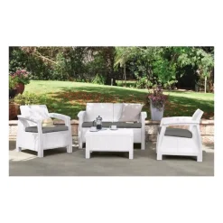 Keter Set Lounge CORFU' Bianco