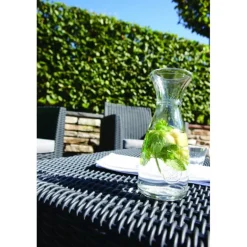 Keter Set Lounge MIA Grafite Divano + 2 Poltrone + Tavolino Contenitore