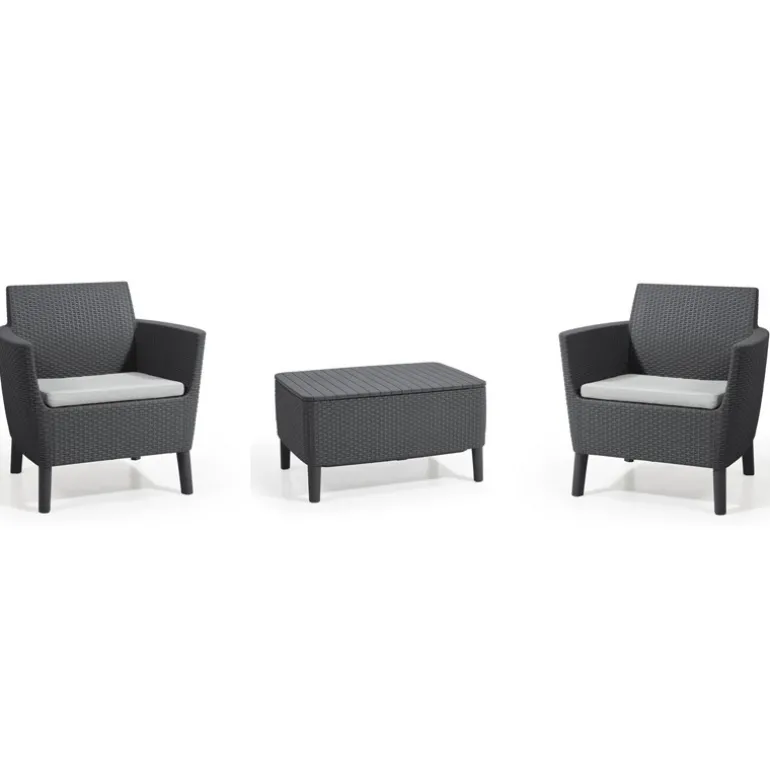 Keter Set Tavolo + Poltrona SALEMO Grafite