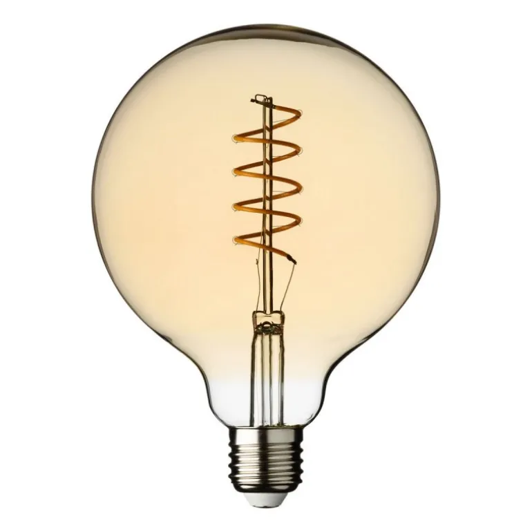 Lampadina E27 Vintage Globo Ø 125 Bianco Caldo 4W a Spirale