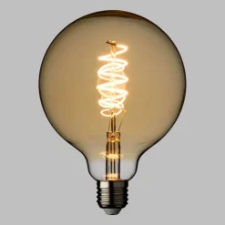 Lampadina E27 Vintage Globo Ø 125 Bianco Caldo 4W a Spirale