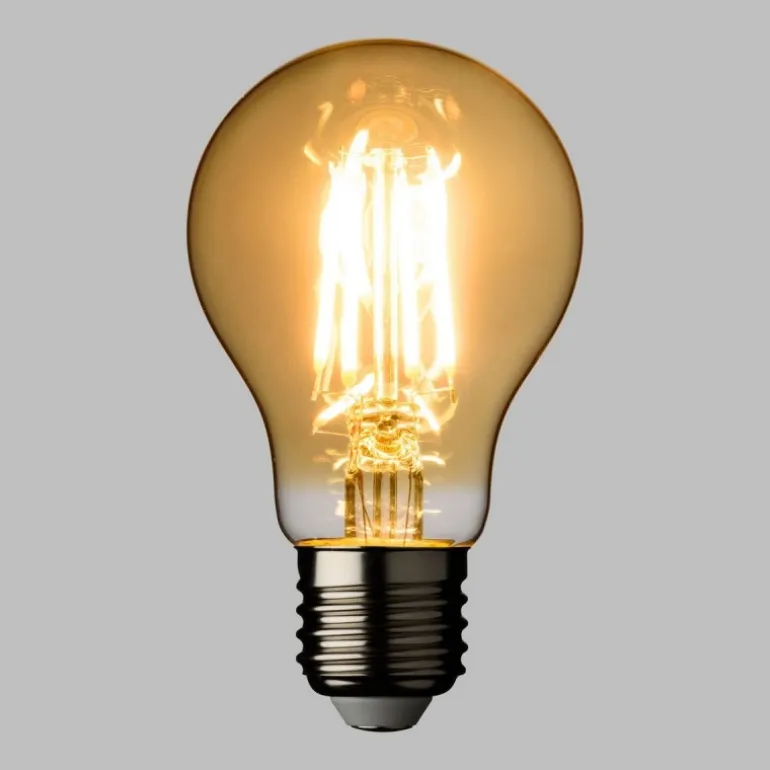 Lampadina E27 Vintage Goccia Ø 60 Bianco Caldo 2W