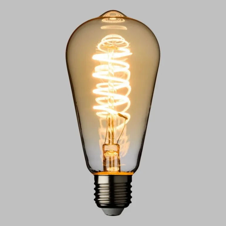 Lampadina E27 Vintage Retro' Ø 64 Bianco Caldo 4W a Spirale