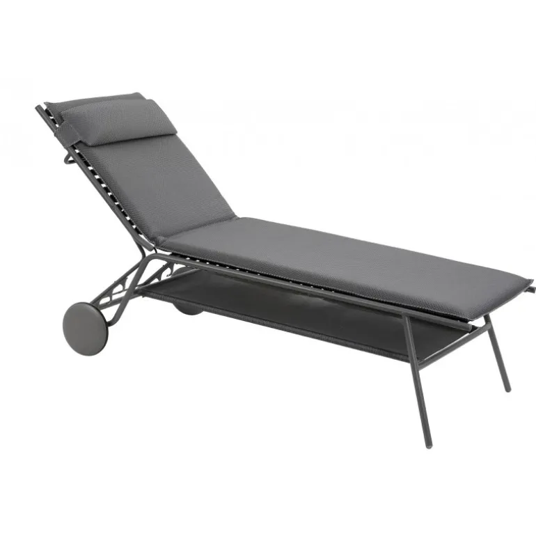 Lettino MIAMI HIGH BEC LaFuma LFM5174 Silver