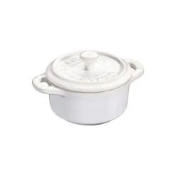 Mini Cocotte 10 cm Bianca Avorio in Ceramica
